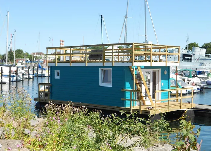 Hausboot Emmas Meerzeit, Tolle Dachterrasse, Parkplatz